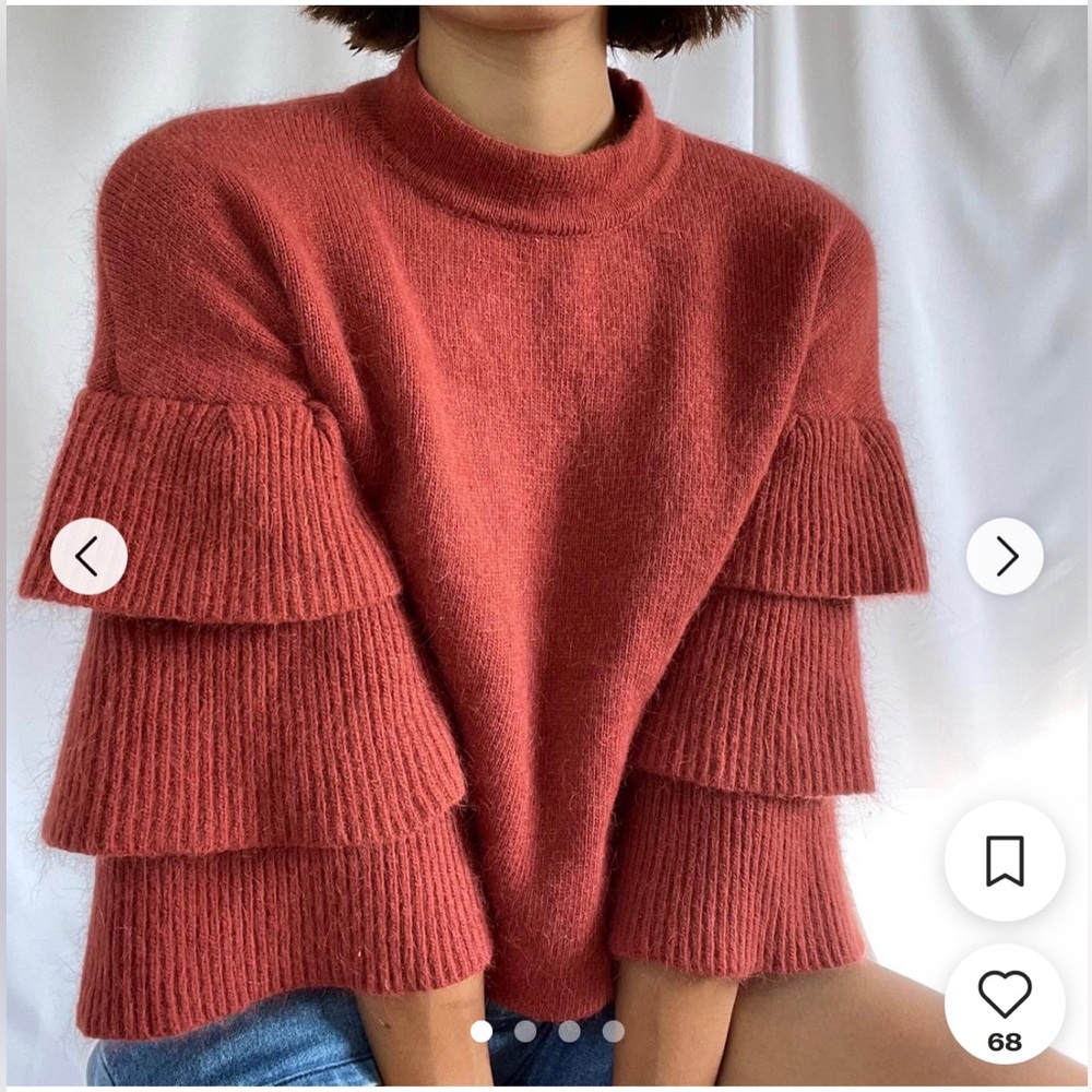 Gorgeous mohair blend bell sleeve sweater by endless rose